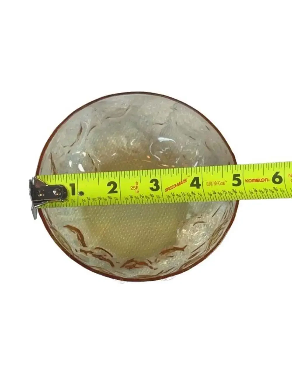 Vintage Indiana Glass Amber Thumbprint Small Dessert Bowls, Set of 3